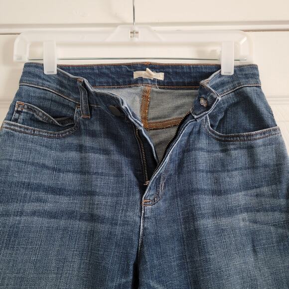 Eileen Fisher Mid Rise Cropped Boot Cut Jean Dark Wash No Distressing Size 2 - Picture 7 of 7
